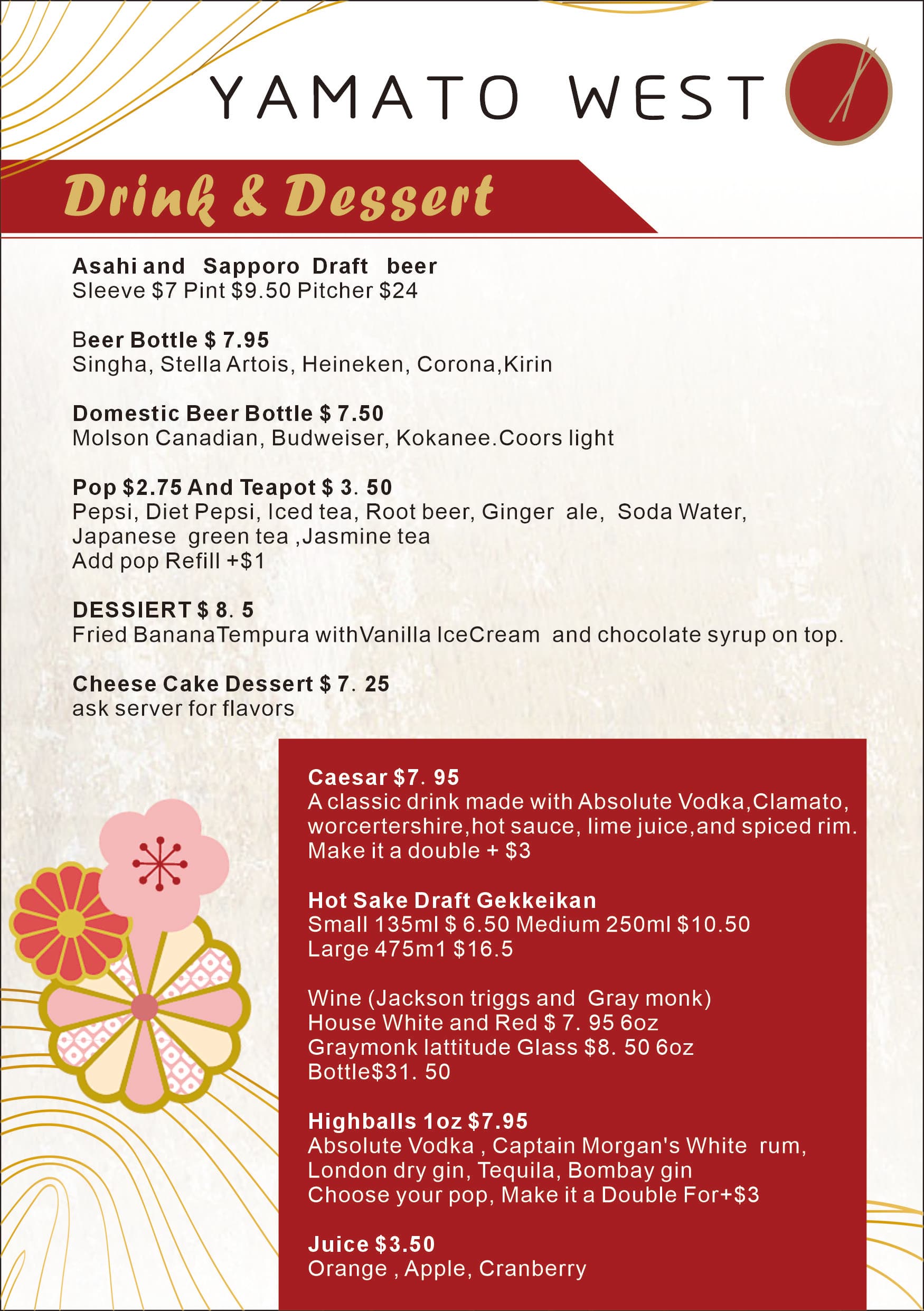 Menu Section 1